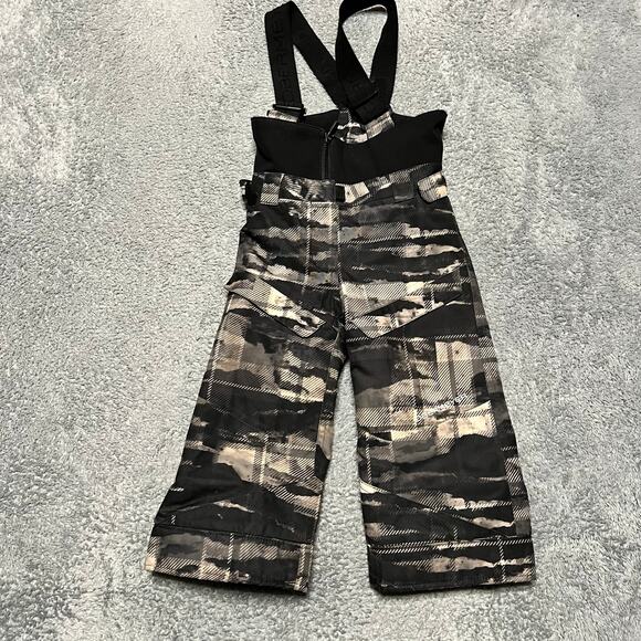 Obermeyer Other - Obermeyer Snow Bibs Pants Kids Toddler 3T Gray Black i Grow Camo